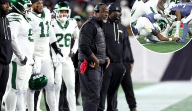 A strange postgame locker room scene