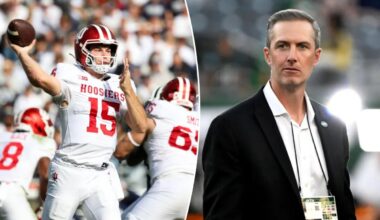 Top Jets executives watch potential No. 1 QB pick Fernando Mendoza