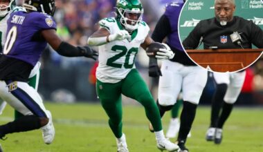 Aaron Glenn on why Breece Hall wasn't on field for critical Jets fourth down