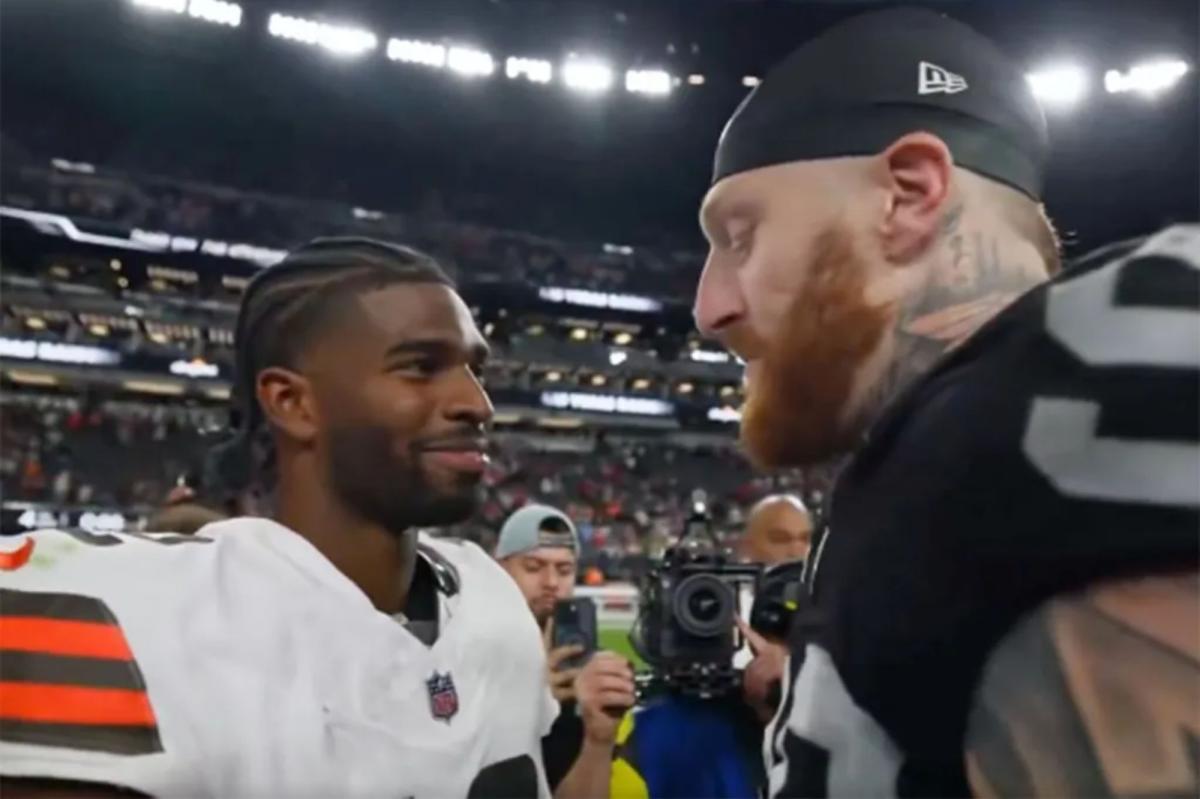 The explicit message Shedeur Sanders had for Maxx Crosby after Browns win