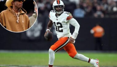 Deion Sanders was in 'straight dad mode' for Shedeur's first NFL start