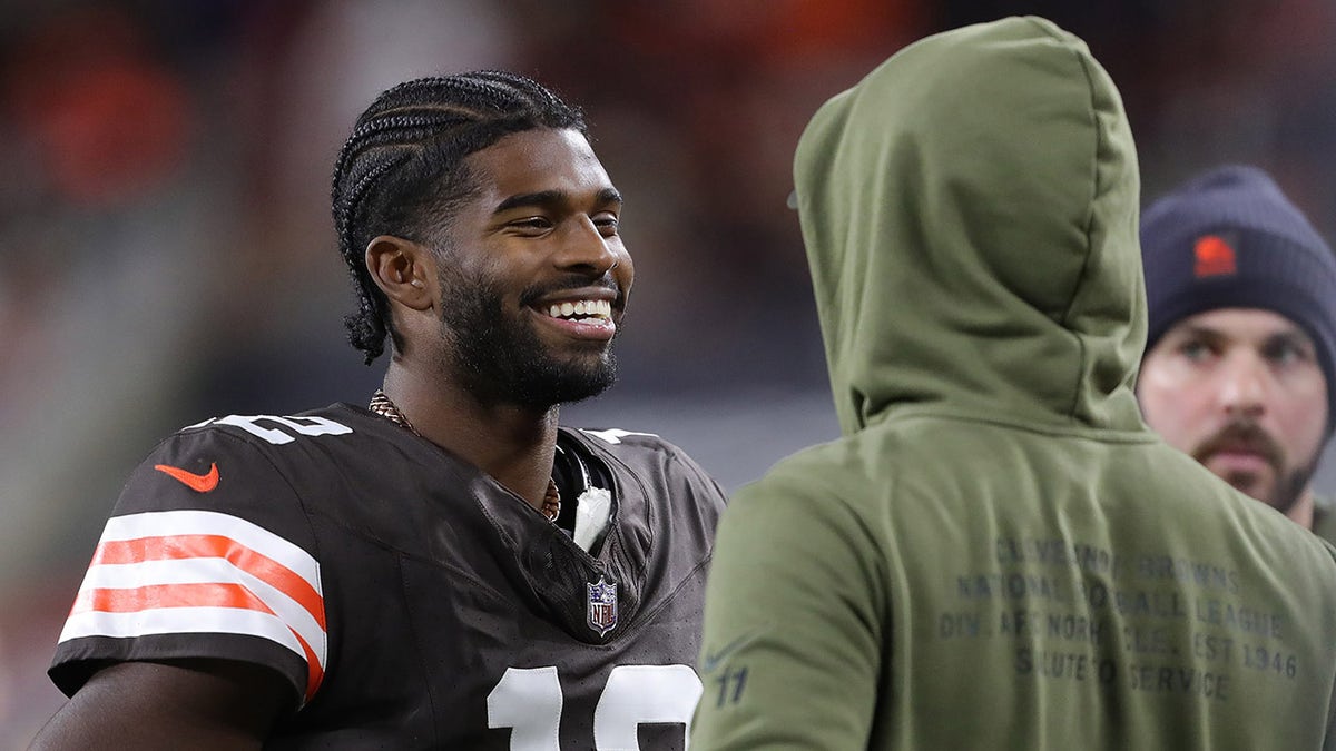 Shedeur Sanders smiles