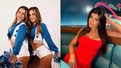 Dak Prescott’s fiancée Sarah Jane hypes up the Cavinder Twins after they turn heads in viral Dallas Cowboys cheerleader Halloween look