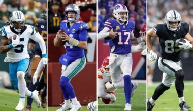 Dowdle, Darnold, Allen or Bowers: NFL Week 9 'Himmy' Award