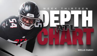Atlanta Falcons' Week 13 depth chart