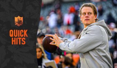 Quick Hits | Zac Taylor 'Anticipates' Thanksgiving Start For Joe Burrow; Geno Stone's Tackling Lab; Chase Brown Slow Plays It