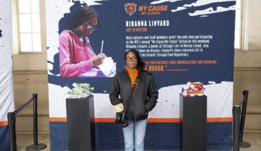 Bears collaborate with Art in Motion as part of My Cause My Cleats program