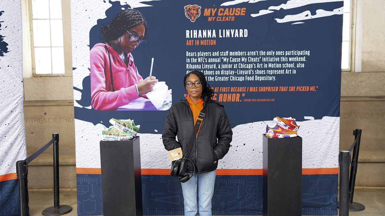 Bears collaborate with Art in Motion as part of My Cause My Cleats program