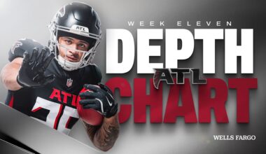 Falcons' Week 11 depth chart released