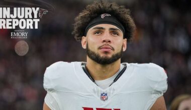 Drake London, Chris Lindstrom questionable vs. Panthers, Matthew Bergeron ruled out