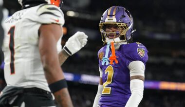 Nate Wiggins Exits Ravens Game With Foot Injury