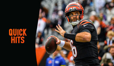 Quick Hits | Joe Flacco's 18 Years Have Never Seen Coverages Like This; Cedric Johnson Hopes To Beef Up Bengals Edge