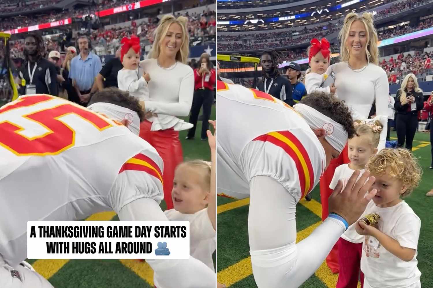 Brittany Mahomes Matches With Her 3 Kids to Support Husband Patrick Mahomes at Chiefs Game
