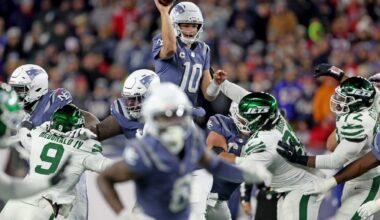 Patriots teammates, crowd back Drake Maye's MVP case in win over Jets