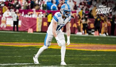 Detroit LIons rookie WR Isaac TeSlaa could see more opportunities