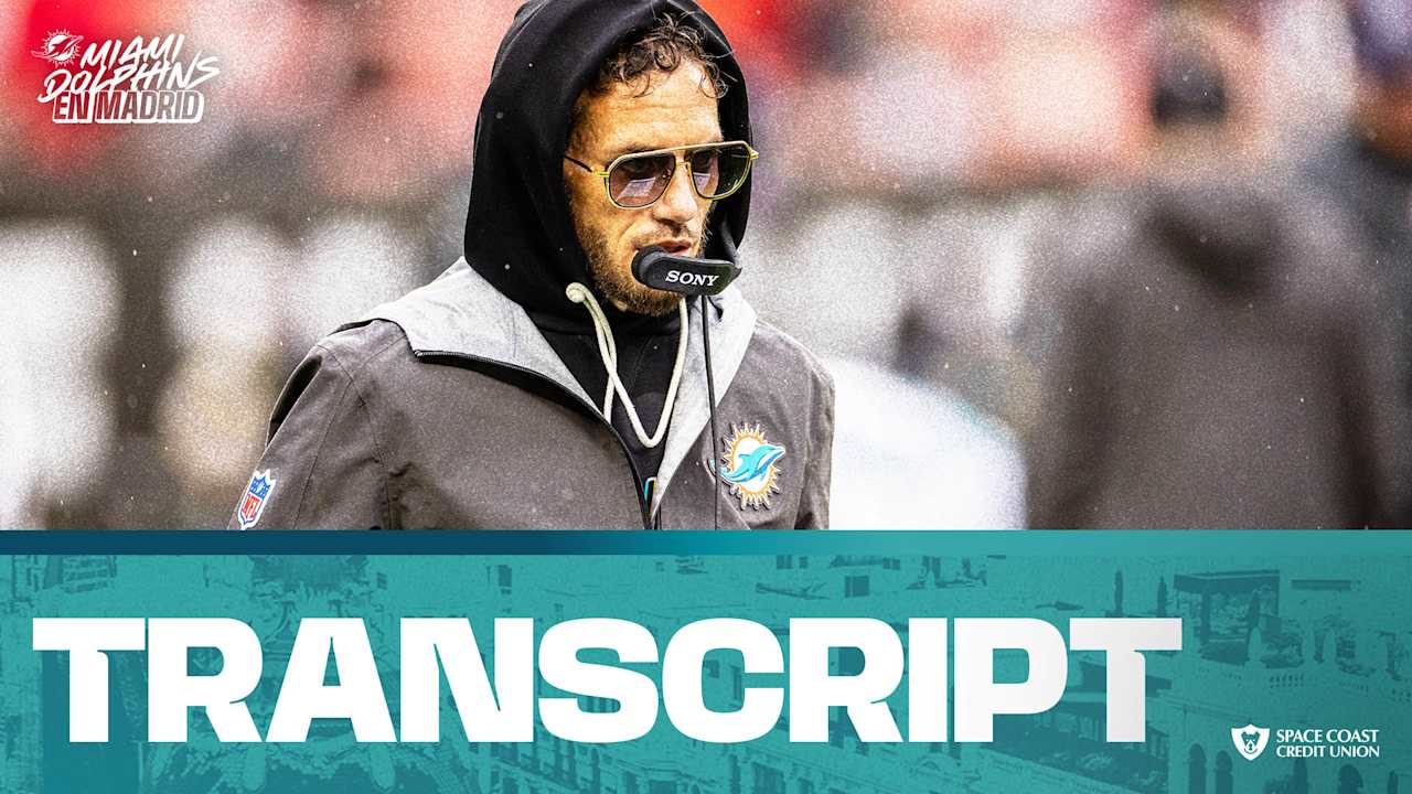 Transcript: Mike McDaniel's Postgame Media Availability