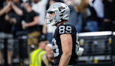 Brock Bowers nominated for FedEx Air & Ground Player of the Week after hat trick against Jaguars