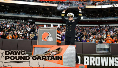 Commander Bruce D. Hallet serves as the Dawg Pound Captain ahead of Week 11 vs. Ravens