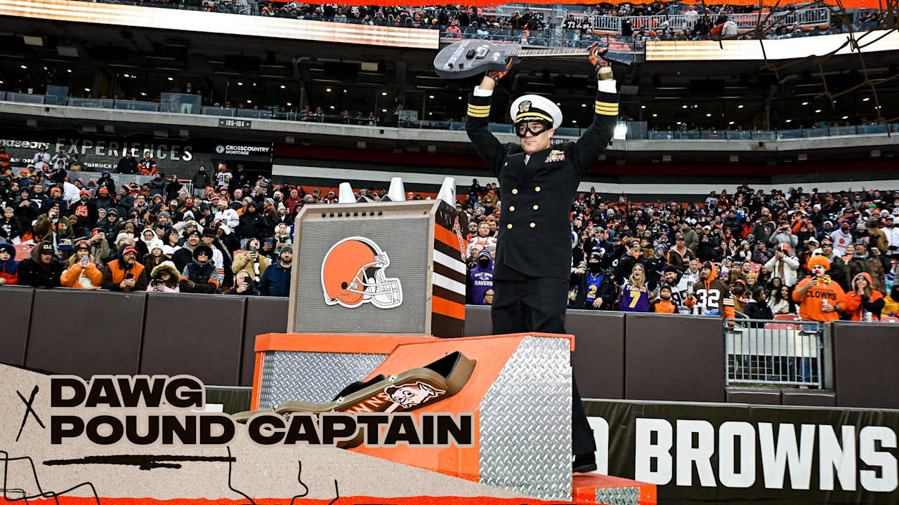 Commander Bruce D. Hallet serves as the Dawg Pound Captain ahead of Week 11 vs. Ravens