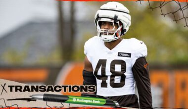 Browns elevate DT Sam Kamara and LB Cameron McGrone