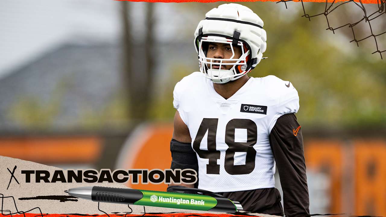Browns elevate DT Sam Kamara and LB Cameron McGrone