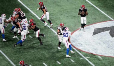 Why are the Falcons struggling to convert on third down? 