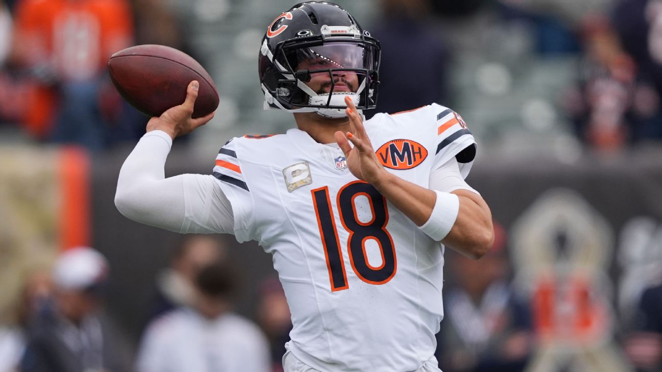 Amid 5-3 start, QB Caleb Williams lauds 'different vibe' with Bears