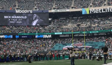 Aaron Glenn's Nick Mangold speech moves Jets ahead of victory