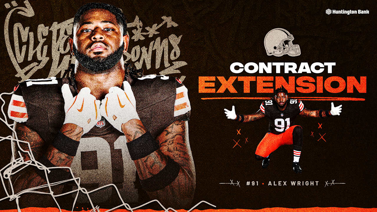 Alex Wright signs 3-year contract extension with the Browns