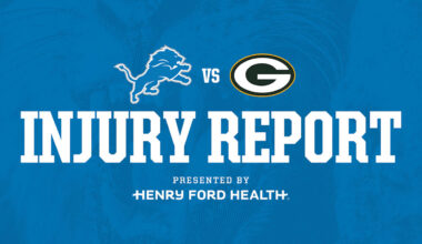 Lions vs. Packers injury report: Nov. 26 - Detroit Lions