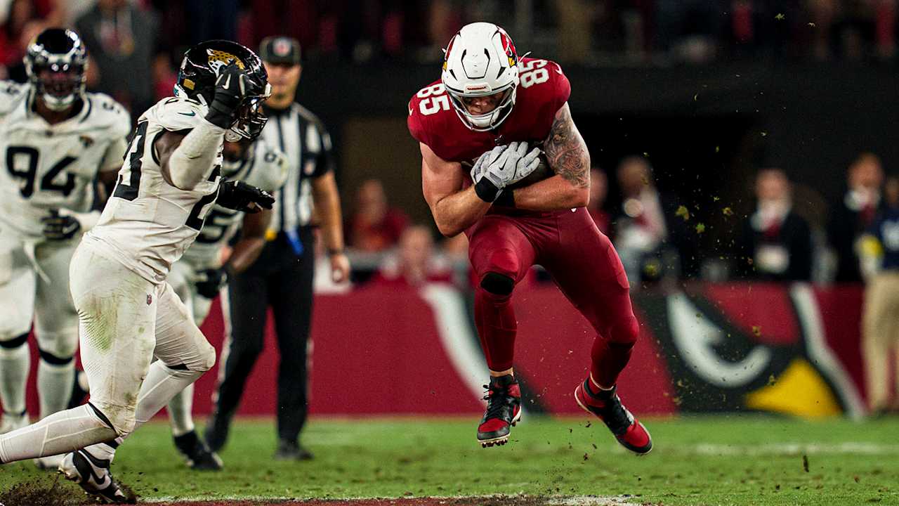TE Trey McBride about to break tie with Larry Fitzgerald for team record of most games in a row with 5 receptions