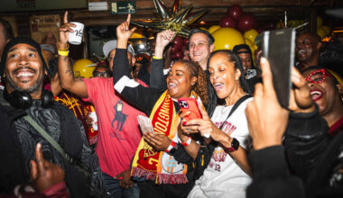 Fans feel camaraderie, pride in gathering in Madrid to support Commanders