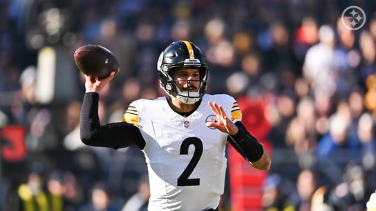 Steelers' quarterback Mason Rudolph throws the ball during Pittsburgh's 31-28 loss vs the Chicago Bears in Week 12 of the 2025 NFL Regular Season.