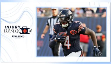 Bears RB D’Andre Swift questionable for Sunday’s game
