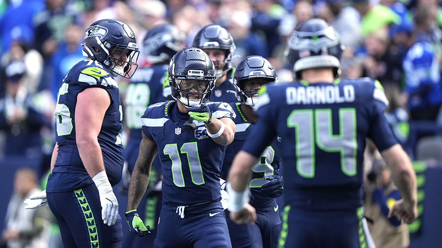 Seattle Seahawks JSN Sam Darnold playoffs postseason...