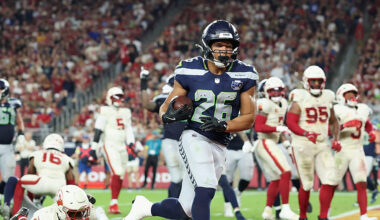Seattle Seahawks Arizona Cardinals Zach Charbonnet...