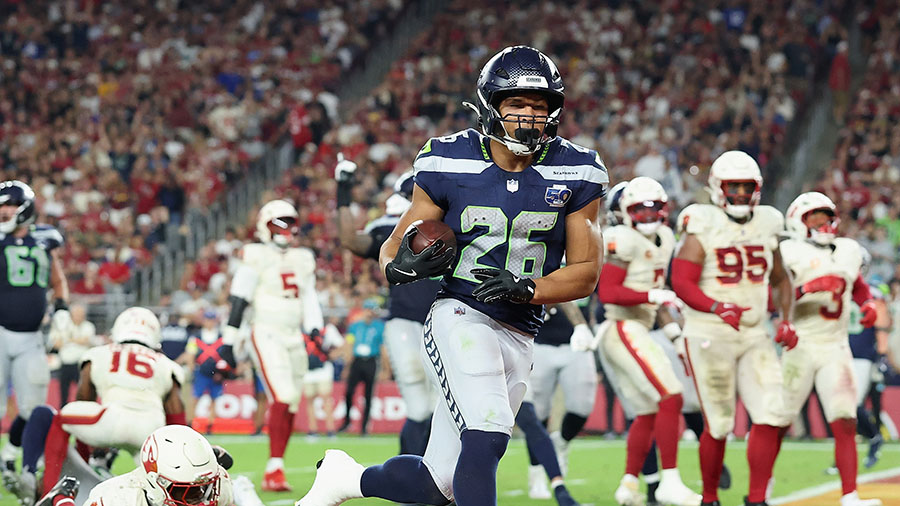 Seattle Seahawks Arizona Cardinals Zach Charbonnet...