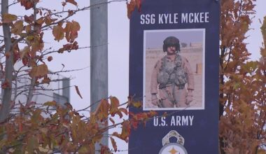 Pittsburgh Steelers honor fallen soldiers with banners outside Acrisure Stadium