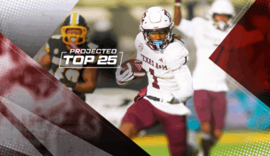 Tomorrow's Top 25 Today projects college football rankings entering Week 12