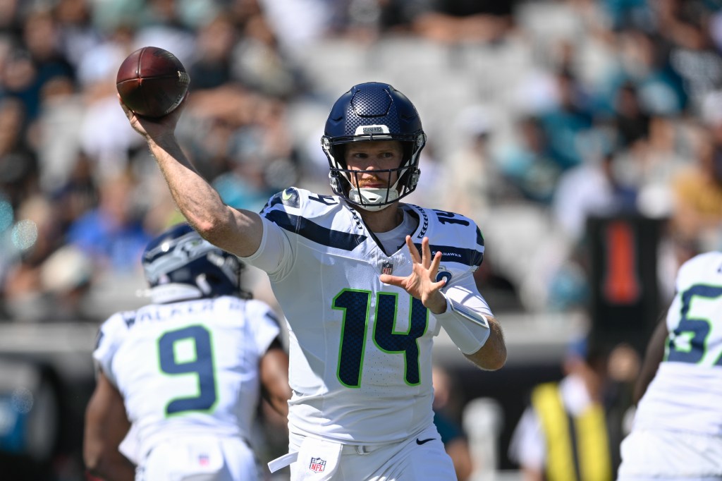 Seattle Seahawks quarterback Sam Darnold.