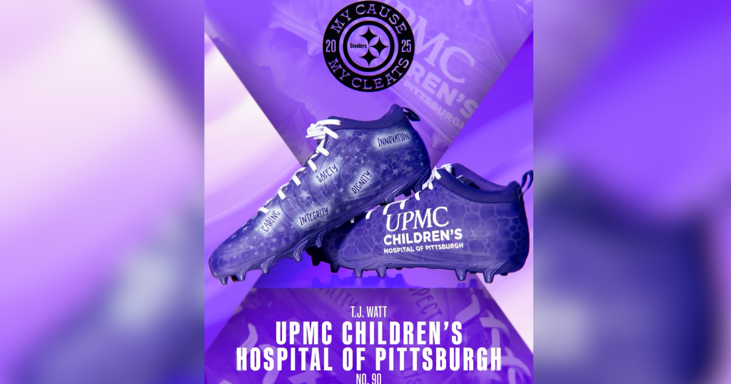 Steelers to wear custom cleats for 10th annual "My Cause, My Cleats" game against Buffalo