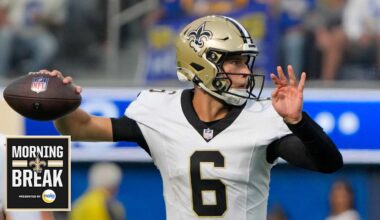 Tyler Shough makes first NFL start as Saints fall to Rams