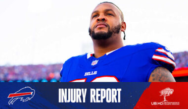 Buffalo Bills Injury Report vs. Steelers