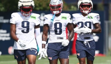 Patriots offense down 2 starters at Thursday practice before Buccaneers game