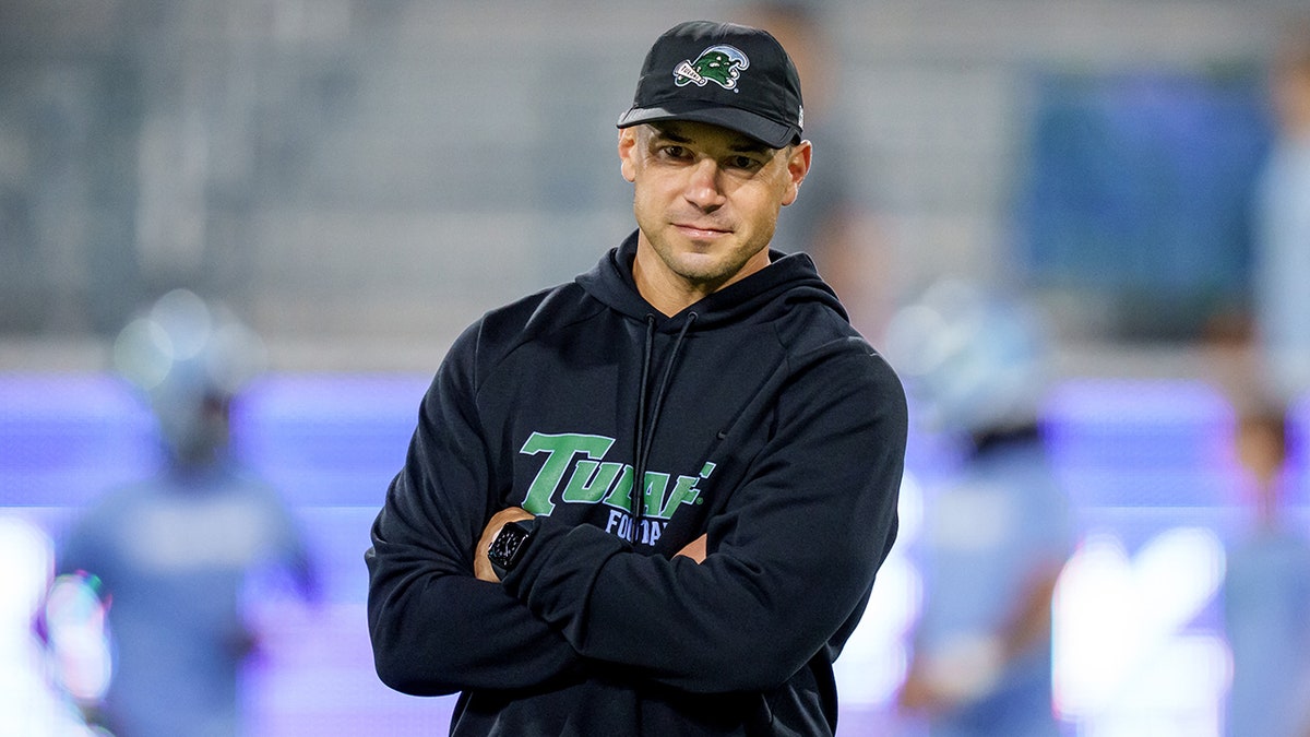 Jon Sumrall watches his players