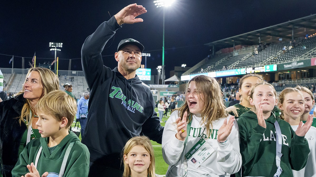 Jon Sumrall with his family