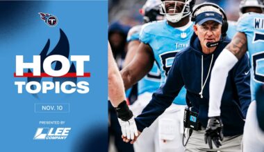 Hot Topics From Titans Interim HC Mike McCoy's Monday Presser