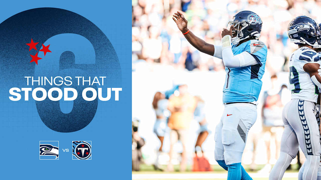 Six Things That Stood Out for the Titans in Sunday's 30-24 Loss to the Seahawks