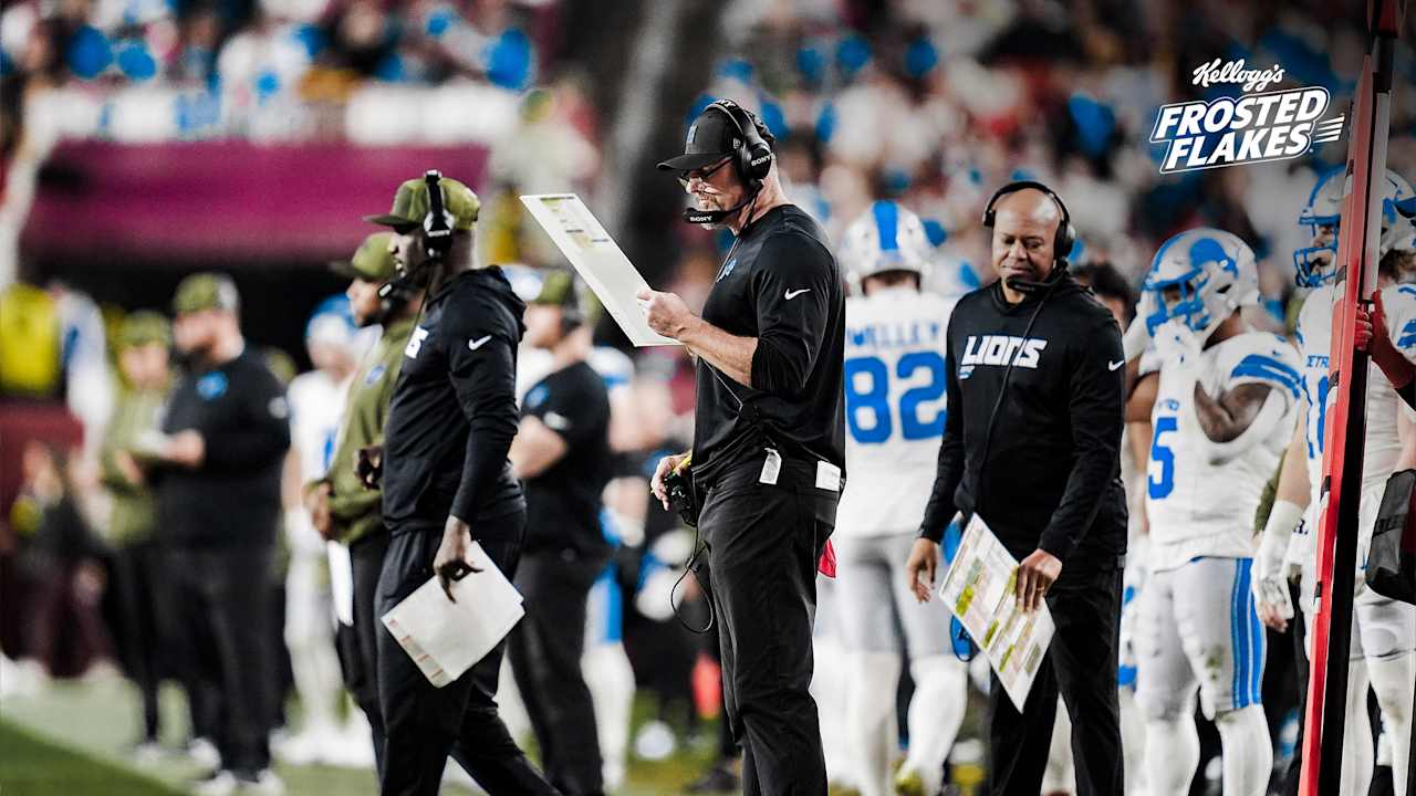 HC Dan Campbell calls plays in Detroit Lions' win over Washington Commanders