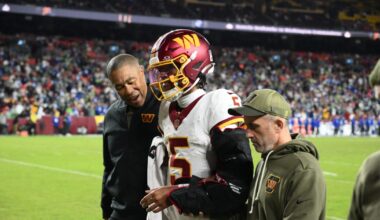 Jayden Daniels returns to practice with Commanders but unlikely to face Broncos